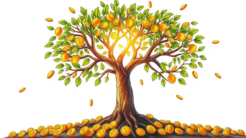 Generate passive income through dividend reinvestment