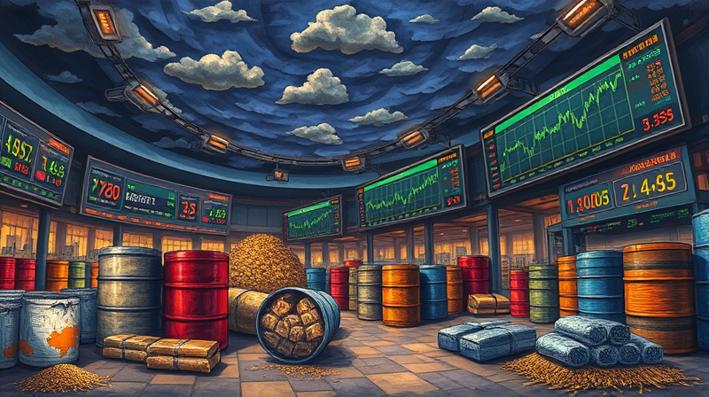 Commodities trade lower on recession concerns