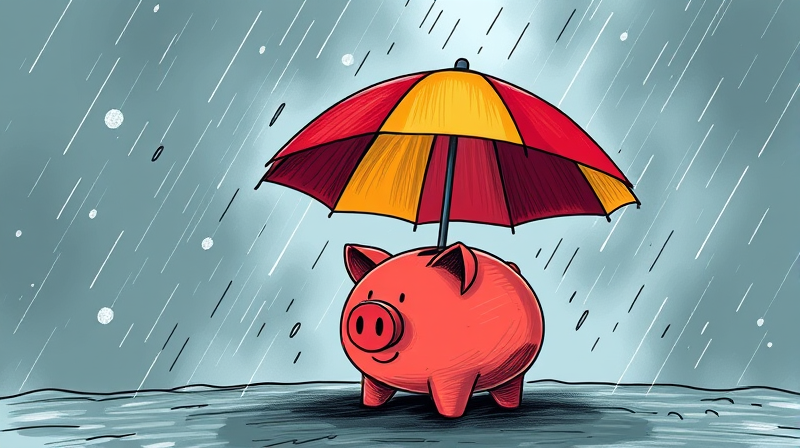 Build emergency cash reserves outside of investment funds